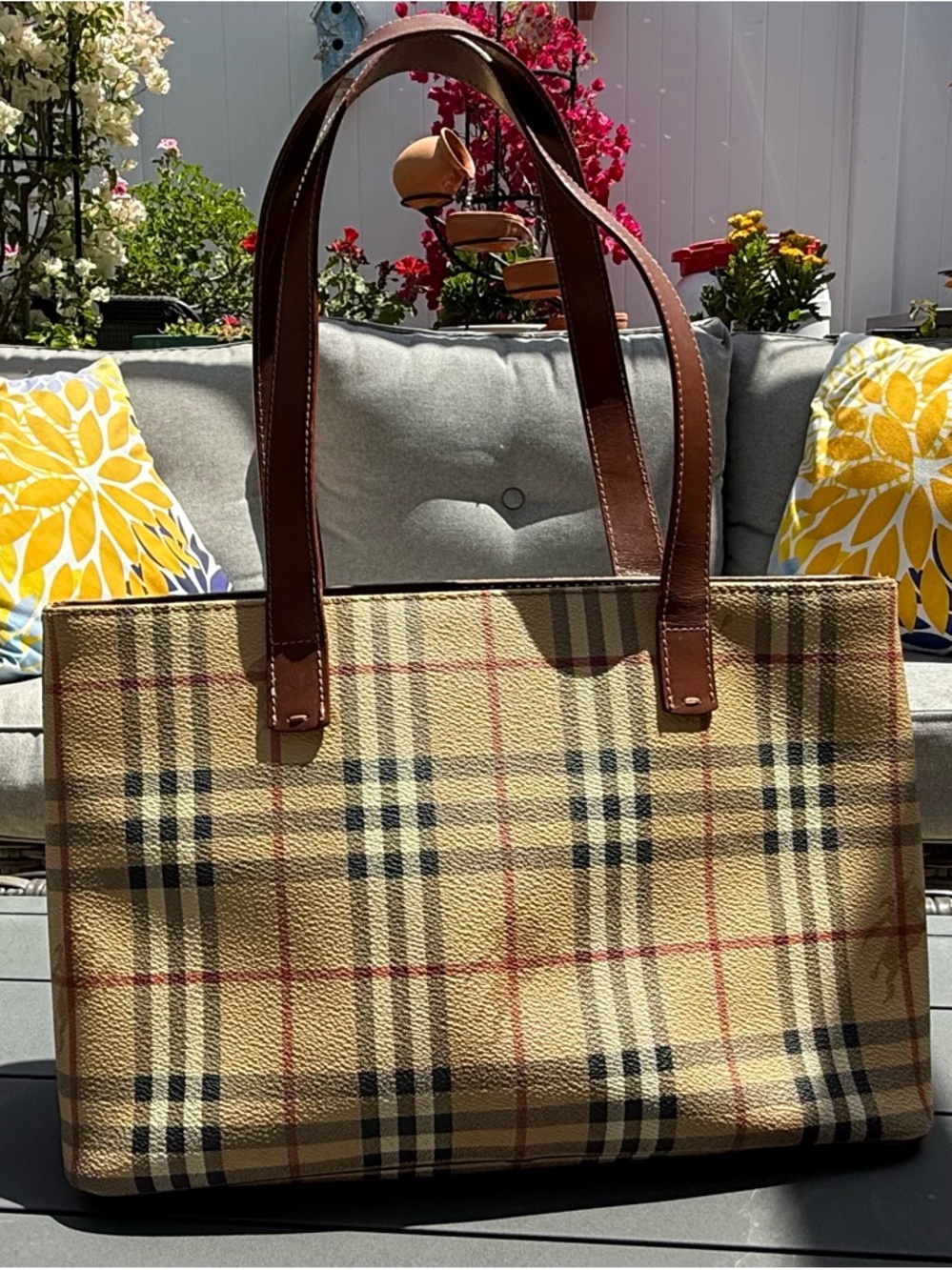 Burberry Haymarket Check Tote